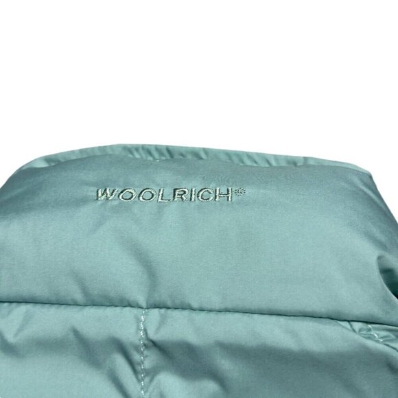 WOOLRICH Puffer Mint Green Insulated Winter Ski Parka Vest Womens Small - Picture 5 of 6